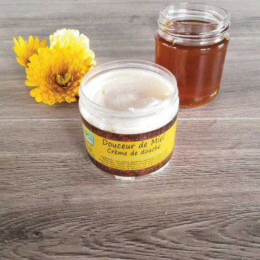 Crème de douche Douceur de Miel - Crème lavante douce au miel de fleurs pour une peau hydratée et apaisée