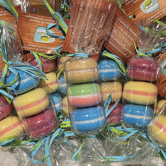 Macarons de Bain Effervescents – Assortiment Cadeau Naturel